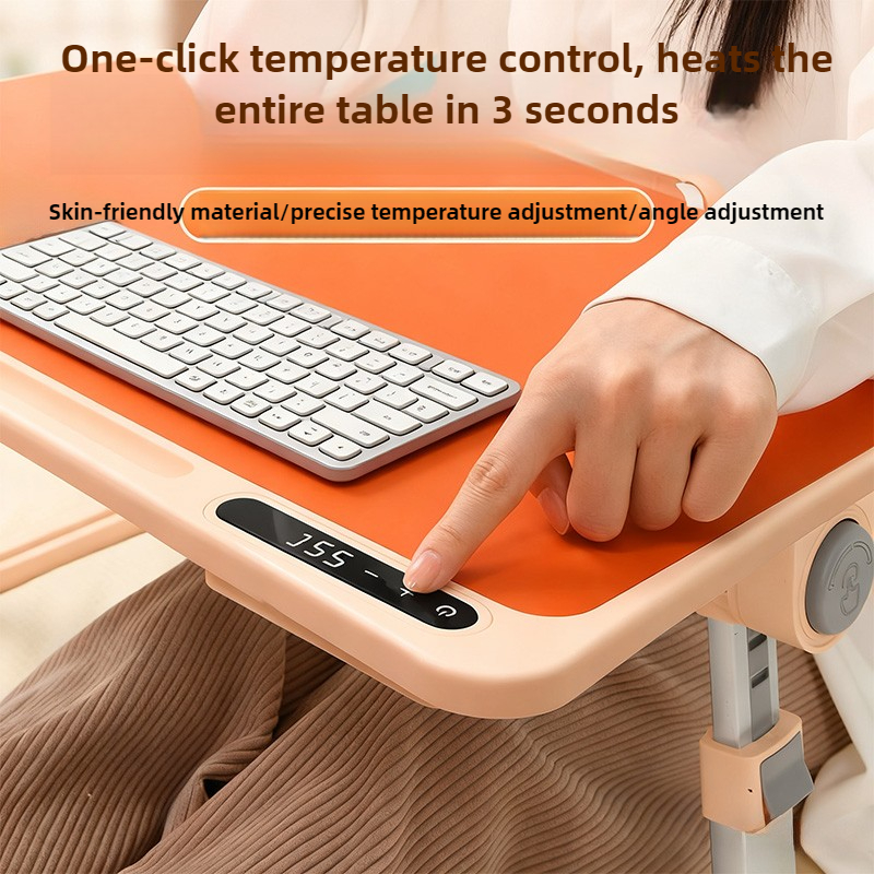 Desk Setup Ergonomics - Adjustable Laptop Stand Riser Heated Keyboard