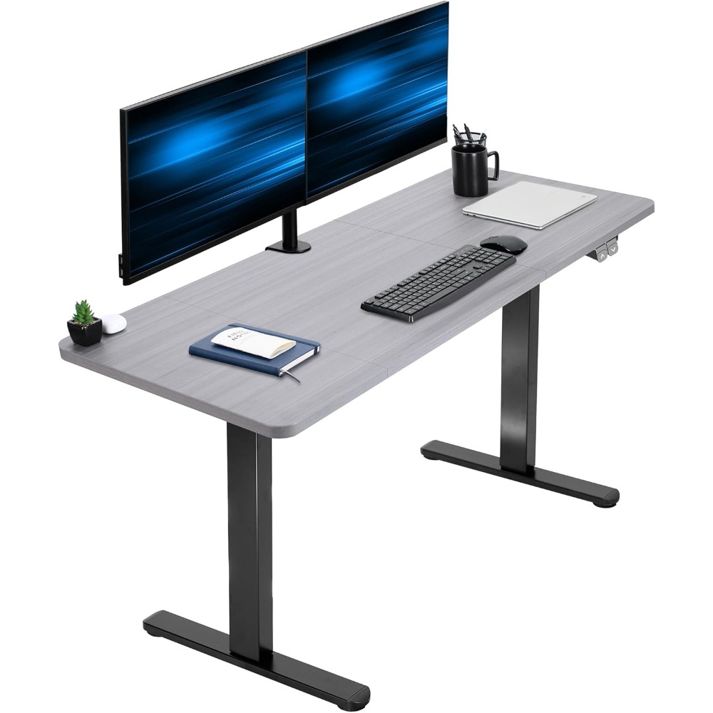 Desk Setup L Shaped - VIVO Electric 60 x 24 inch