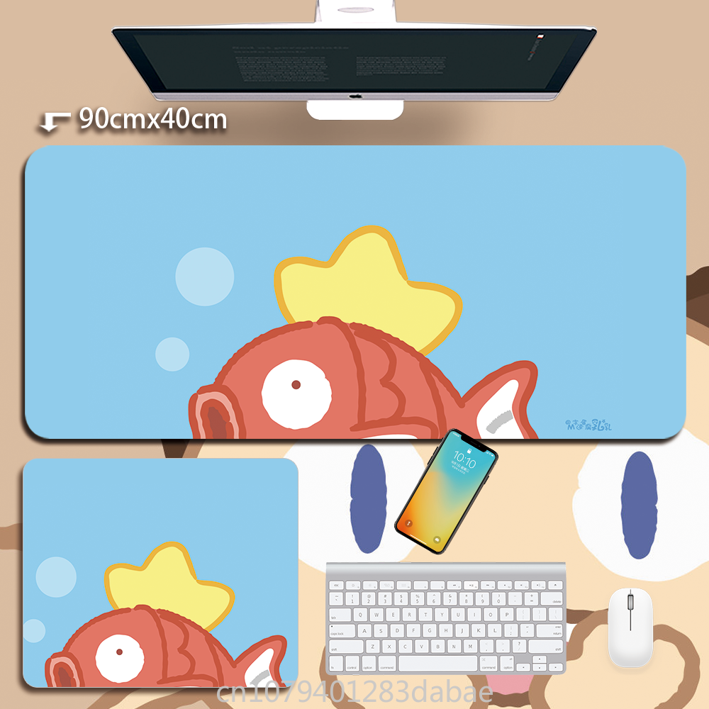 Korean Desk Setup - 2026Leather Pokémon Pikachu Keyboard Pad Boy