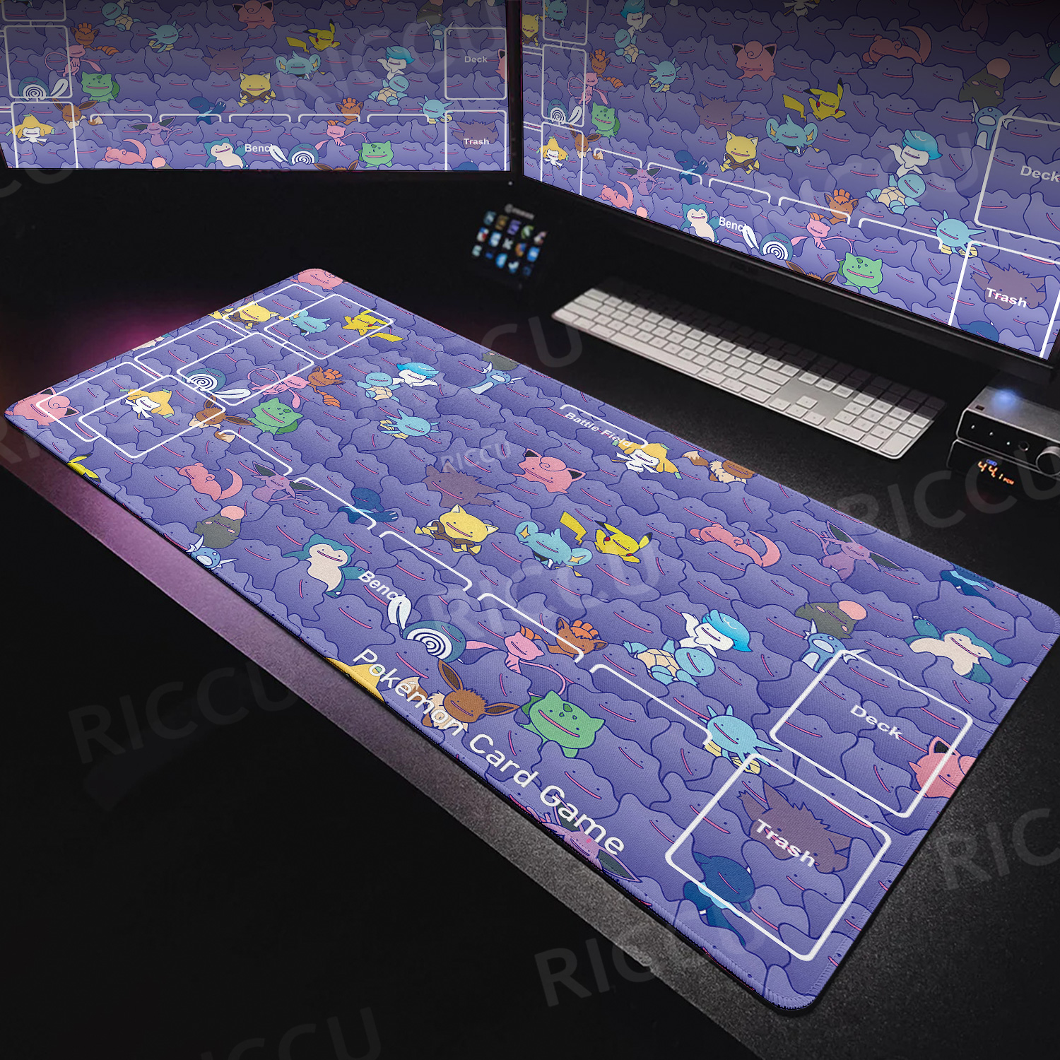Korean Desk Setup - Anime Cartoon Pokémon Ditto Series Mouse