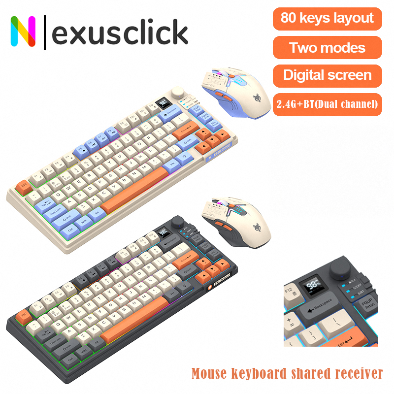 New Dual-Mode 80 Keys Wireless - Desk Setup Keyboard reseña y precio