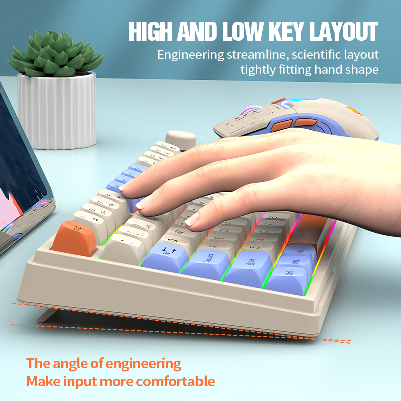 New Dual-Mode 80 Keys Wireless - Desk Setup Keyboard reseña y precio