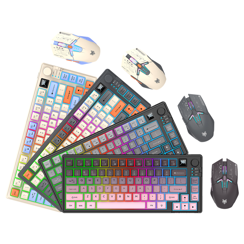 New Dual-Mode 80 Keys Wireless - Desk Setup Keyboard reseña y precio