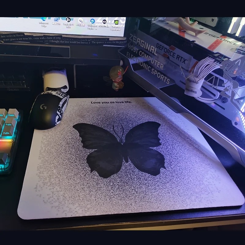 Aesthetic Marble Swirl Tablecl - Desk Setup Black And White reseña y precio