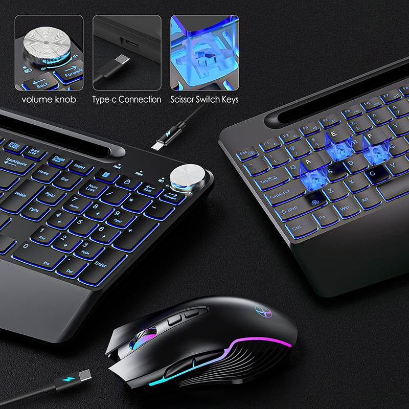 2.4G&Type-C Wireless Keyboard  - Desk Setup Keyboard reseña y precio