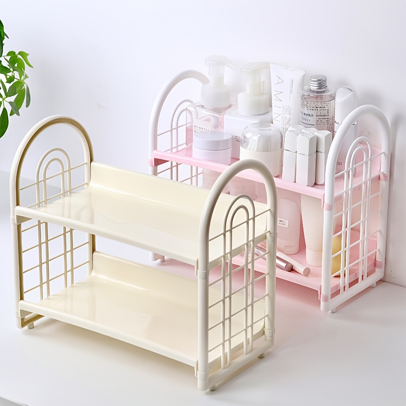 1pc Double Layer Multi-Functio - Desk Setup Shelf reseña y precio