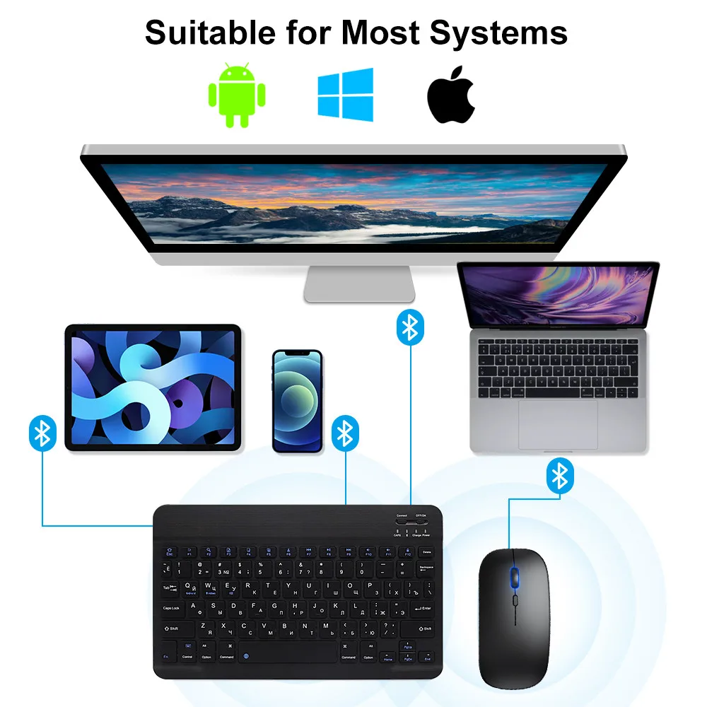 New 2025 Bluetooth Wireless Ke - Desk Setup Keyboard reseña y precio