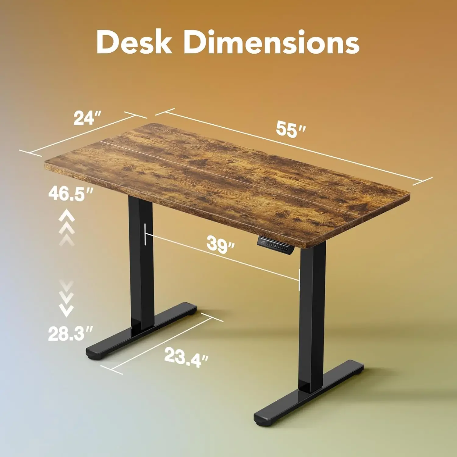 Electric Standing Desk, 55 x 2 - Desk Setup L Shaped reseña y precio