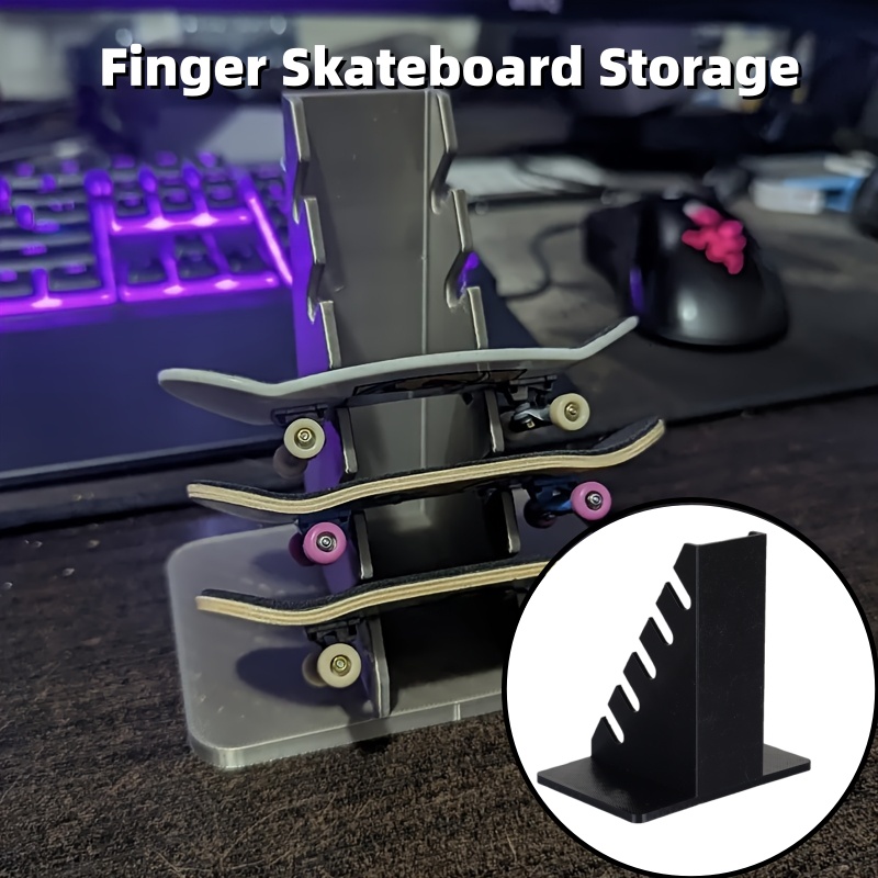 1PCS Finger Skateboard Display - Desk Setup Shelf reseña y precio