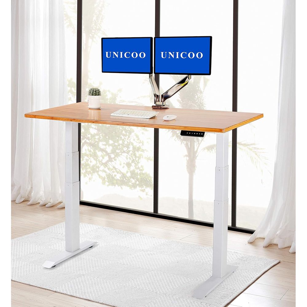 Electric Dual Motor Stand Up D - Desk Setup L Shaped reseña y precio