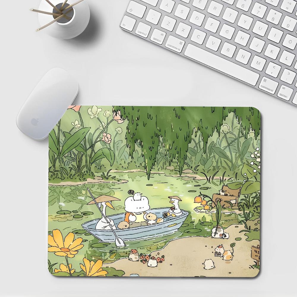 Green Plant Desk Mat Cute Kawa - Korean Desk Setup reseña y precio