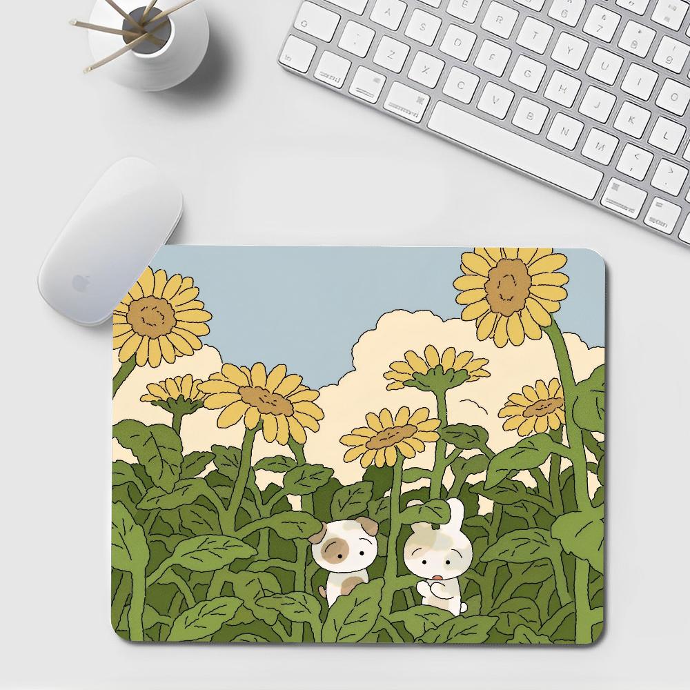 Green Plant Desk Mat Cute Kawa - Korean Desk Setup reseña y precio
