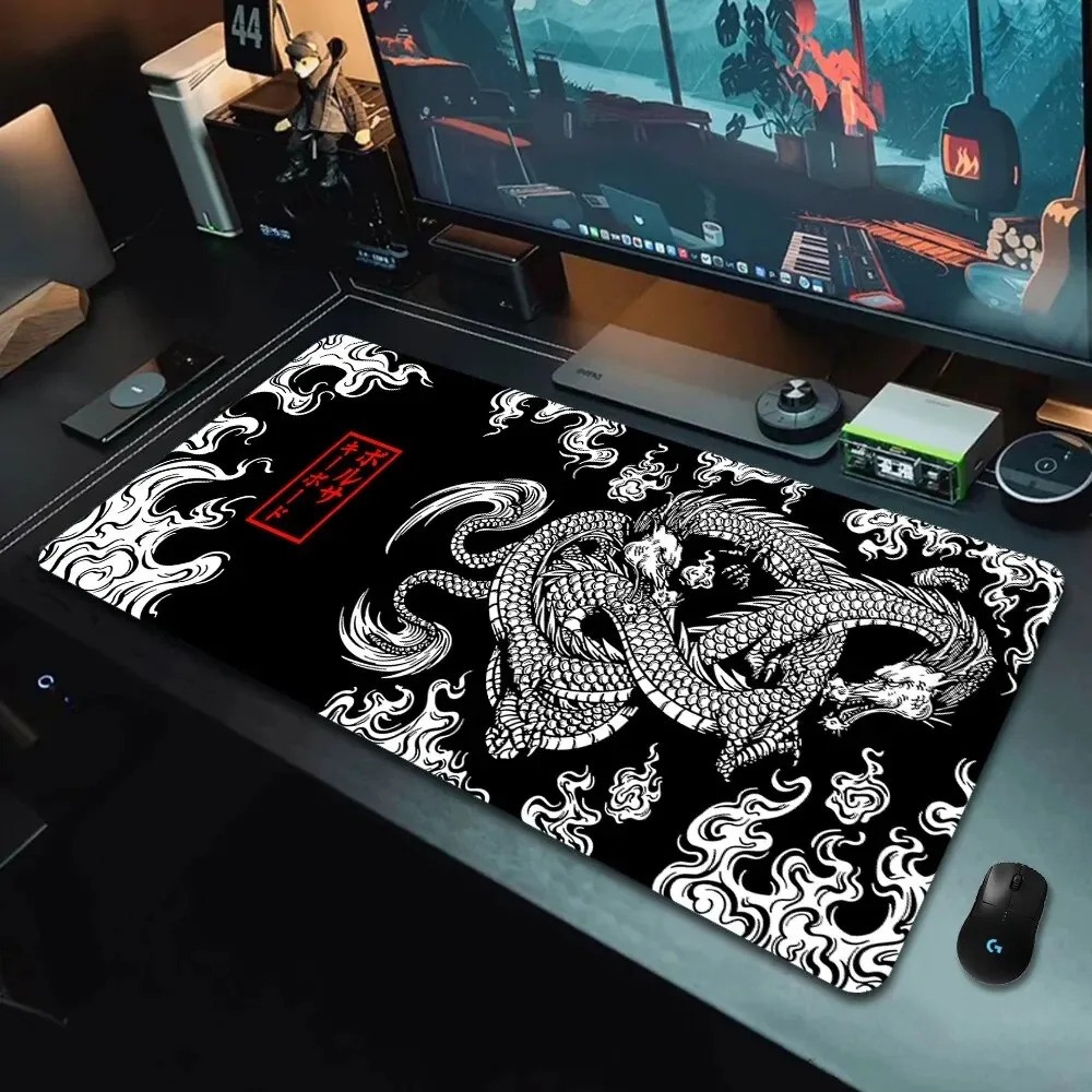 Gaming Mouse Pad Black White C - Desk Setup Black And White reseña y precio