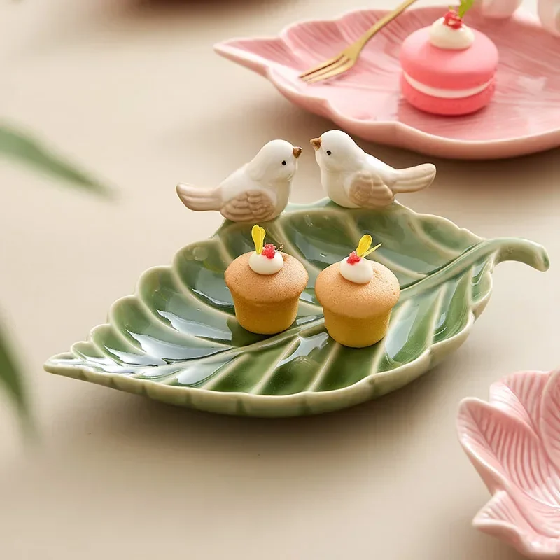 Cute Bird Tray Ceramic Jewelry - Desk Setup Shelf reseña y precio
