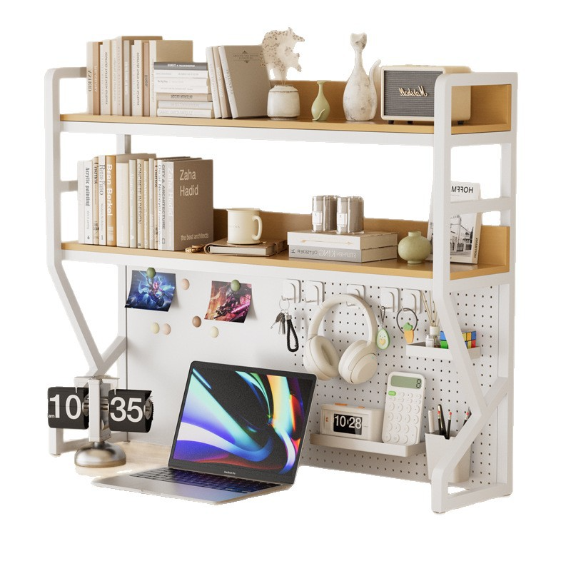 Desktop Storage Shelf with Peg - Desk Setup Shelf reseña y precio