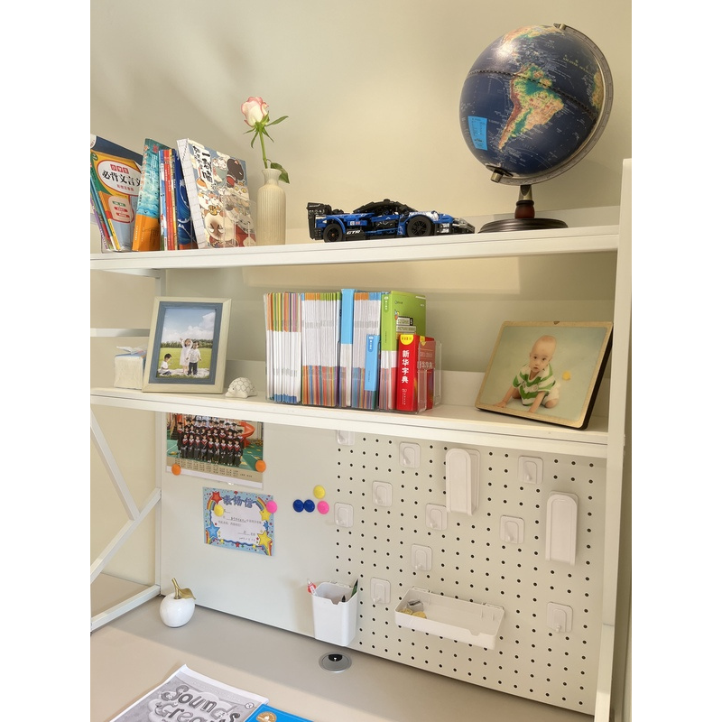 Desktop Storage Shelf with Peg - Desk Setup Shelf reseña y precio