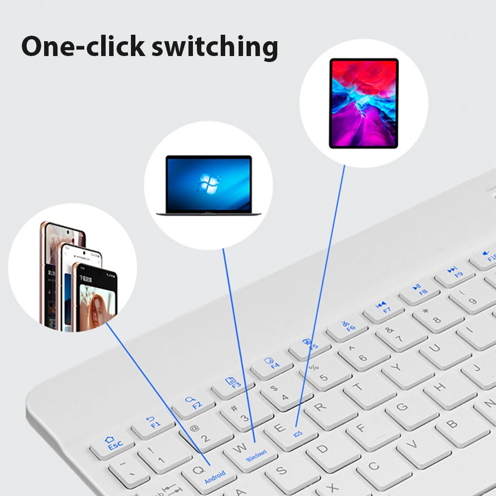 Universal Wireless Bluetooth K - Desk Setup Keyboard reseña y precio