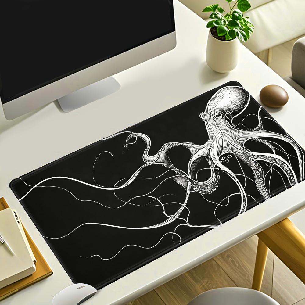 HYBXAXC Octopus Mouse Pad, Bla - Desk Setup Black And White reseña y precio