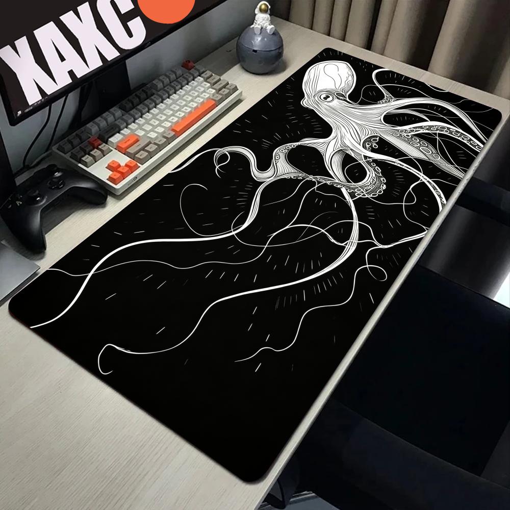 HYBXAXC Octopus Mouse Pad, Bla - Desk Setup Black And White reseña y precio