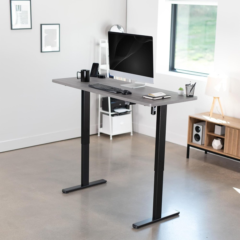 VIVO Electric 60 x 24 inch Sta - Desk Setup L Shaped reseña y precio