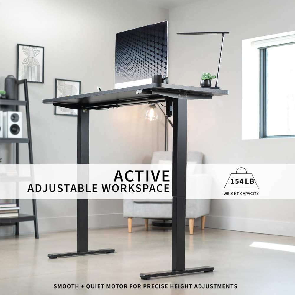VIVO Electric 60 x 24 inch Sta - Desk Setup L Shaped reseña y precio