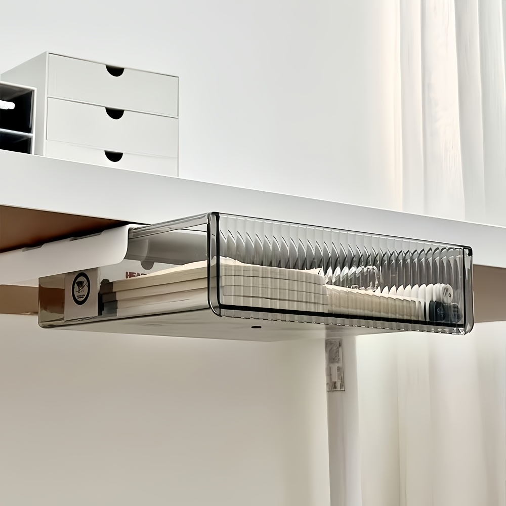 1pc Under Desk Clear Drawer Or - Desk Drawer Unit reseña y precio