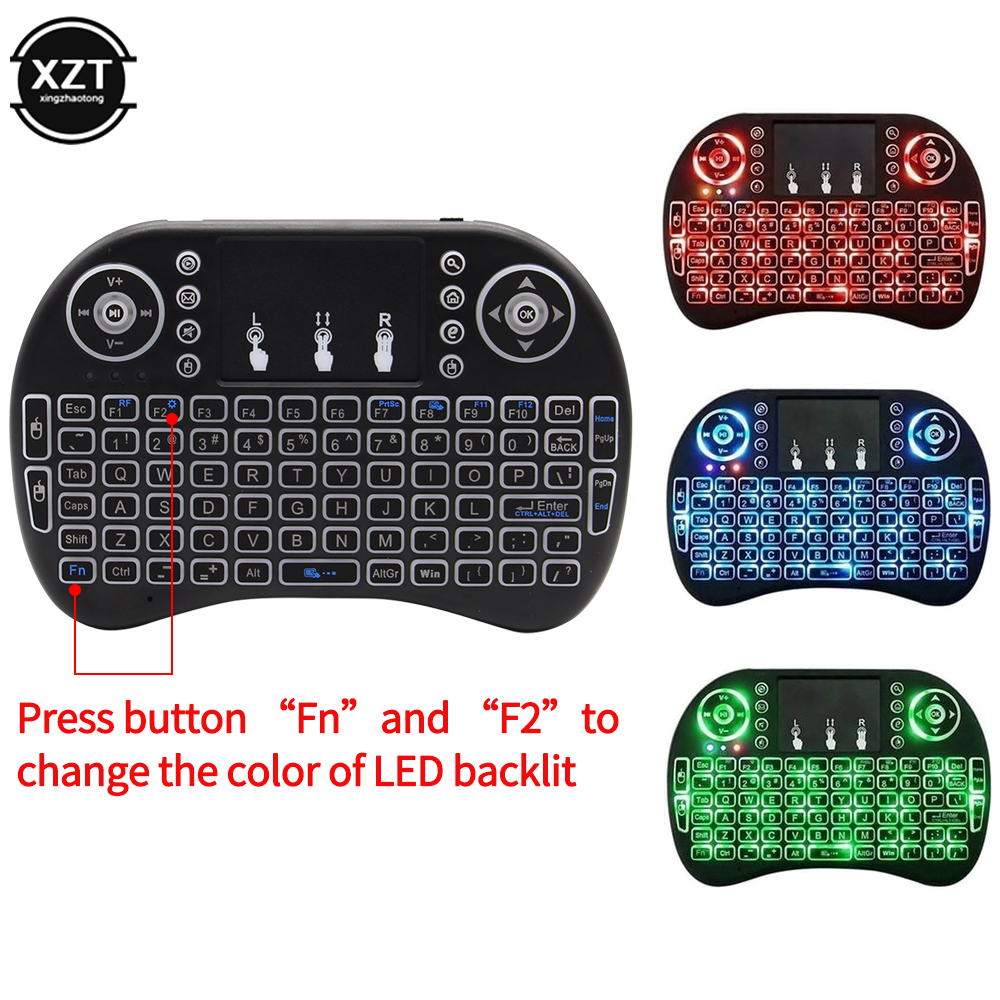 Backlit English Russian French - Desk Setup Keyboard reseña y precio