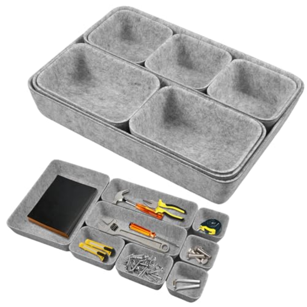 8pcs/set Felt Storage Box Desk - Desk Drawer Unit reseña y precio