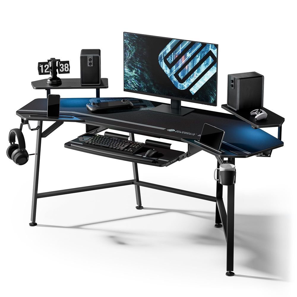 71 x 30 inch Electric Standing - Desk Setup L Shaped reseña y precio