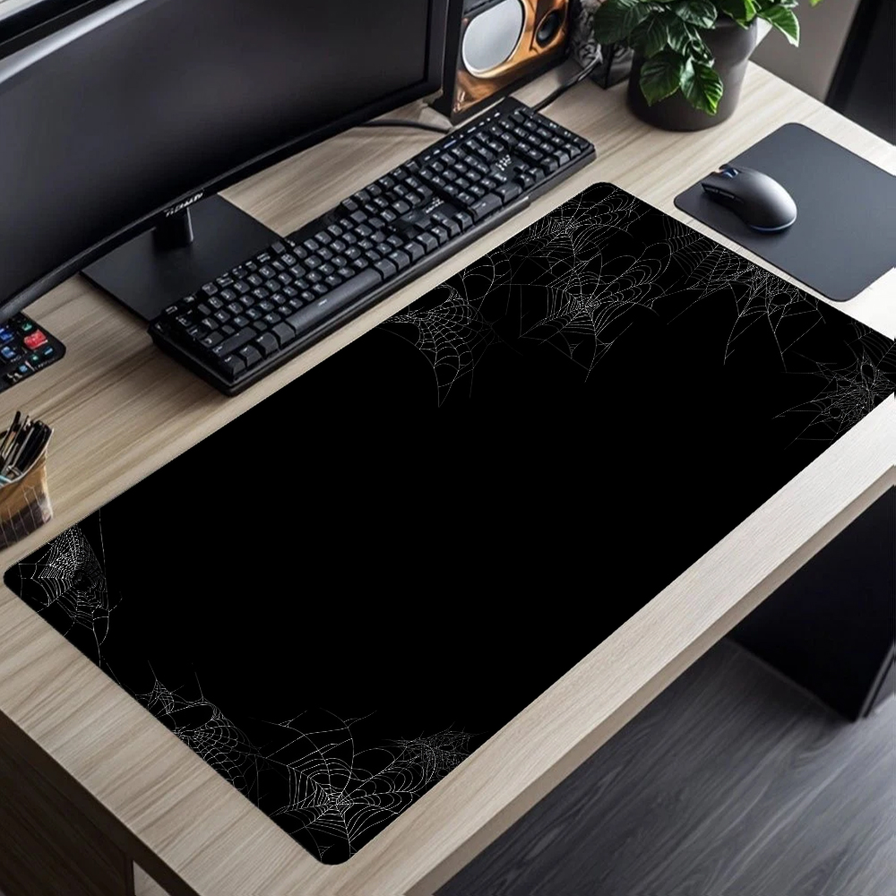 Abstract Black White Mouse Pad - Desk Setup Black And White reseña y precio