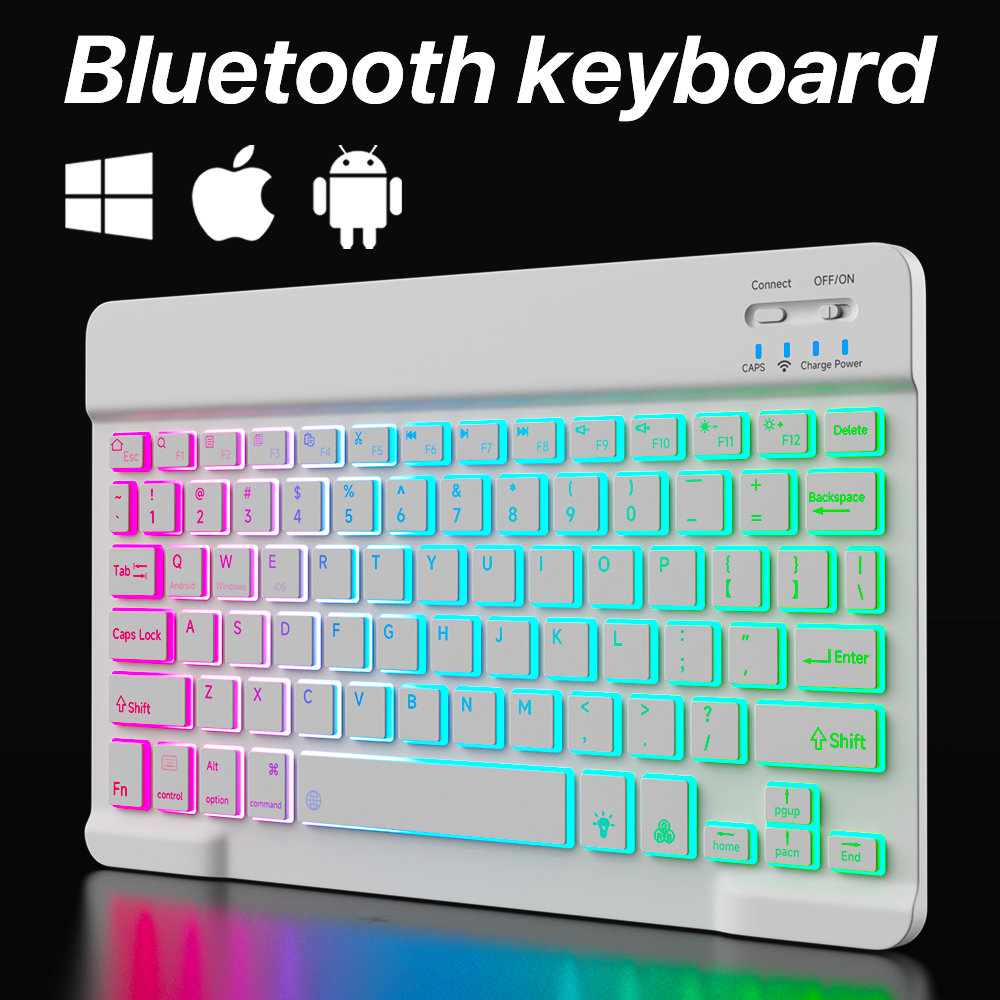 Backlit Backlight Bluetooth Ke - Desk Setup Keyboard reseña y precio