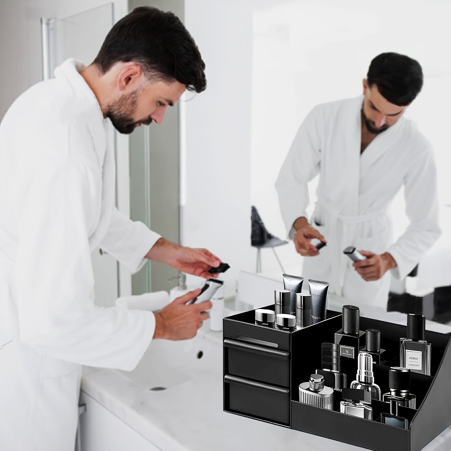 Desktop Cosmetic Organizer wit - Desk Drawer Unit reseña y precio