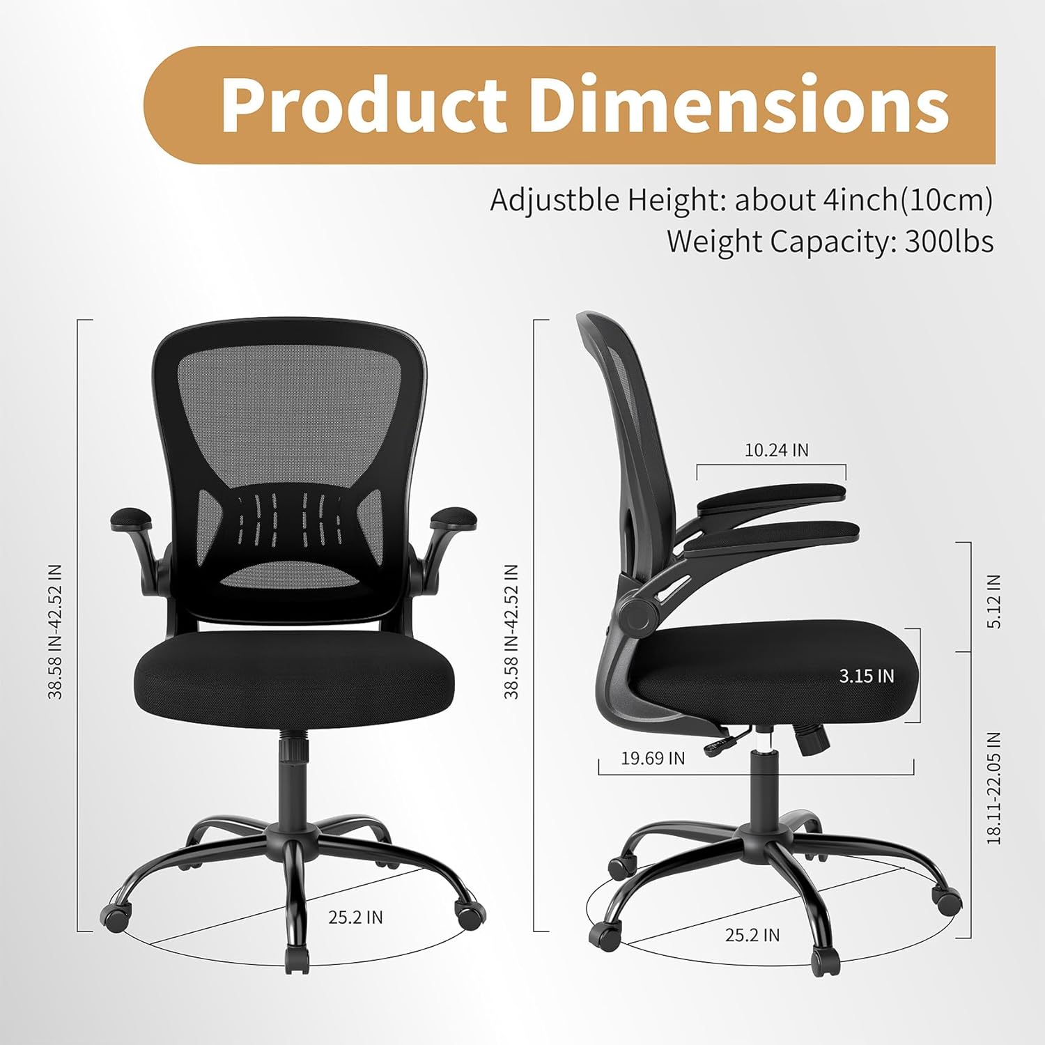 Ergonomic Office Chair Set 8,  - Desk Setup Ergonomics reseña y precio