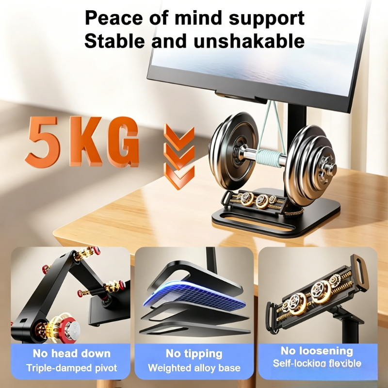Expandable Portable Monitor Mo - Desk Setup With Laptop And Monitor reseña y precio
