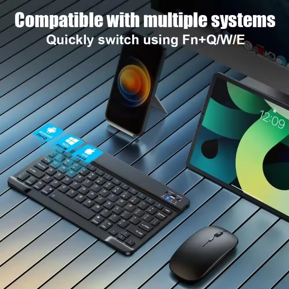 Bluetooth Wireless Keyboard Mo - Desk Setup Keyboard reseña y precio