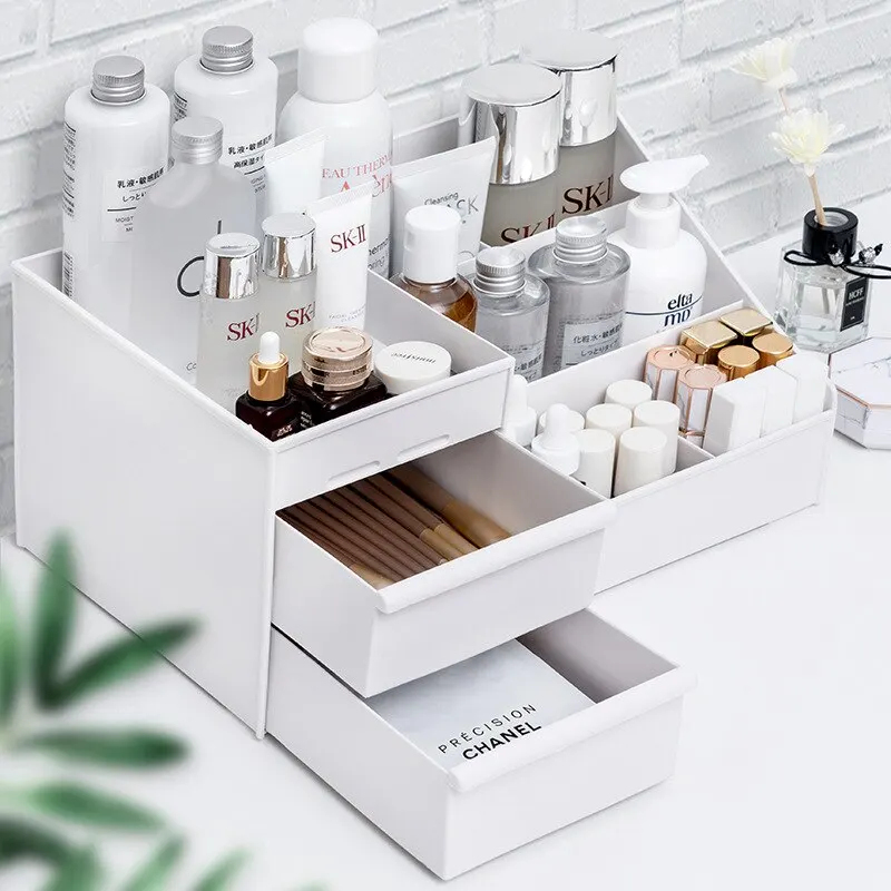 1pc White New Drawer Makeup St - Desk Drawer Unit reseña y precio