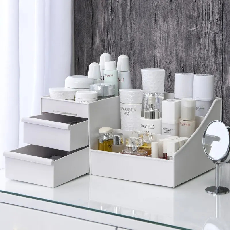 1pc White New Drawer Makeup St - Desk Drawer Unit reseña y precio