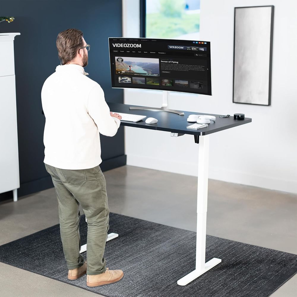 60 x 30 Adjustable Height Stan - Desk Setup L Shaped reseña y precio
