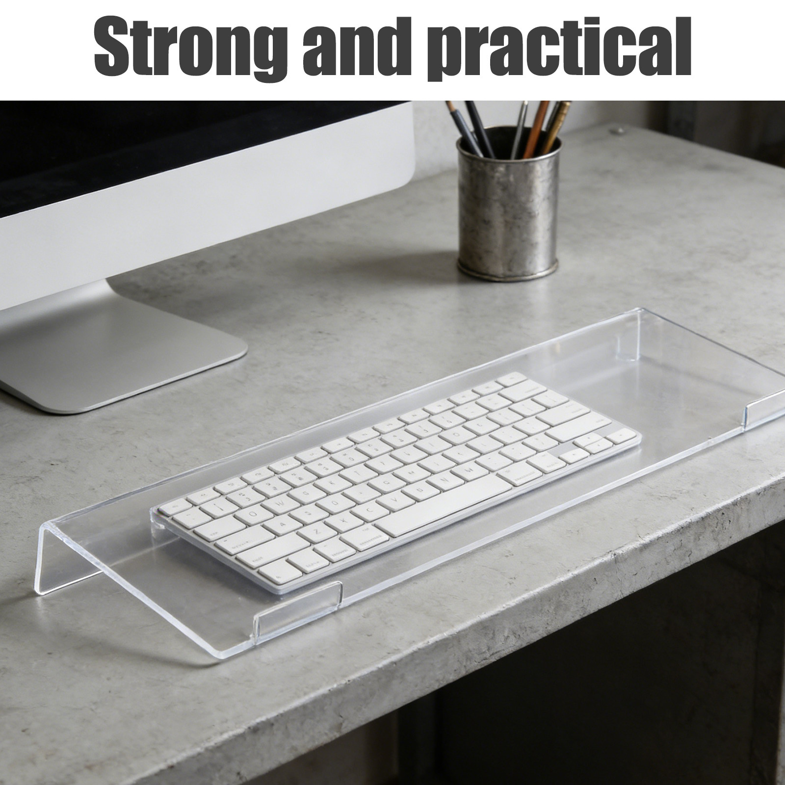 Adjustable Ergonomic Clear Acr - Desk Setup Ergonomics reseña y precio