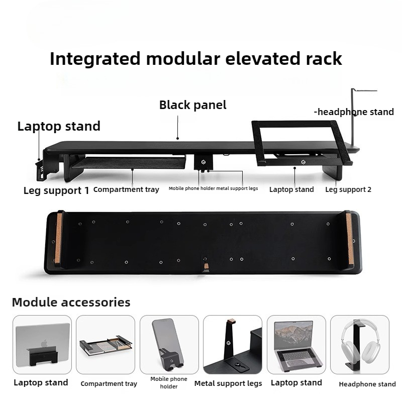 Modular Monitor Riser Stand Er - Desk Setup With Laptop And Monitor reseña y precio