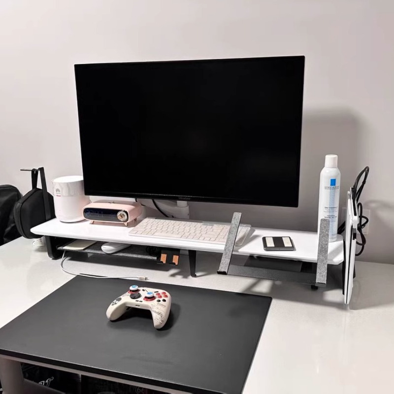 Modular Monitor Riser Stand Er - Desk Setup With Laptop And Monitor reseña y precio