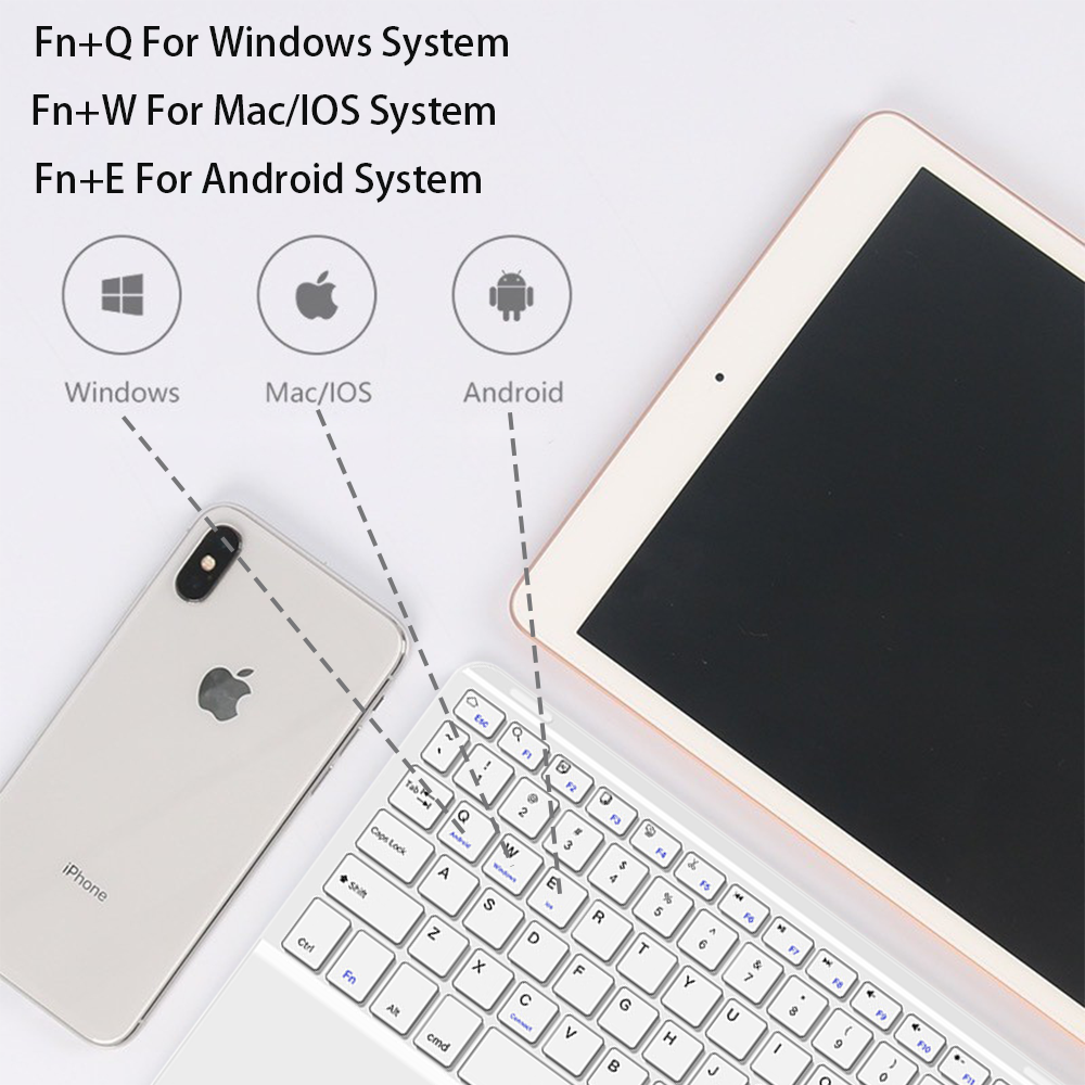 Touchpad Wireless Keyboard and - Desk Setup Keyboard reseña y precio