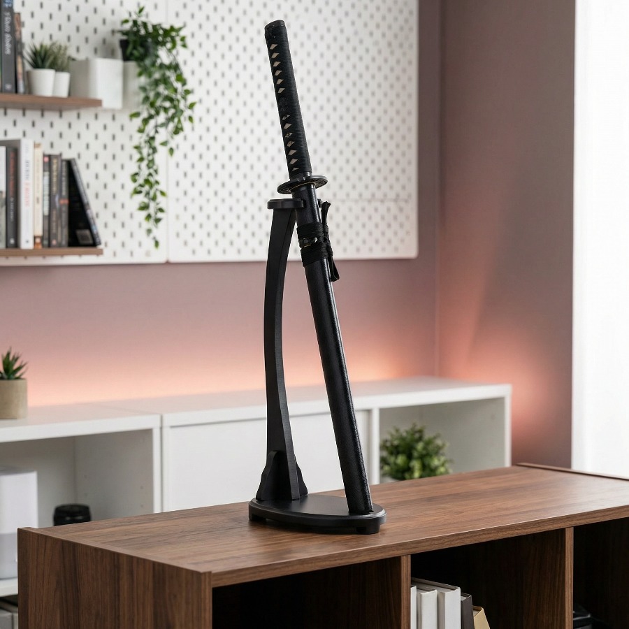 Vertical Katana Stand Sword Sh - Desk Setup Shelf reseña y precio