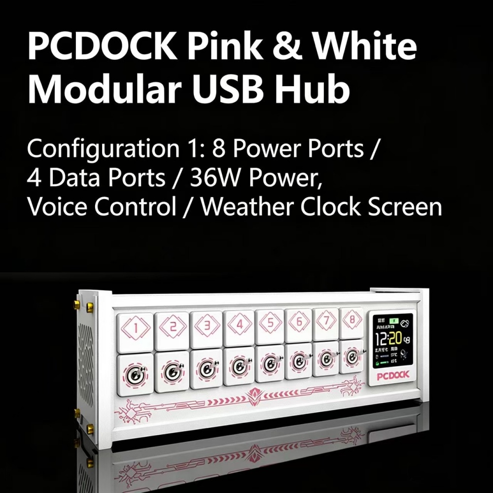 PCDOCK Block USB Desktop Power - Desk Setup Ideas reseña y precio