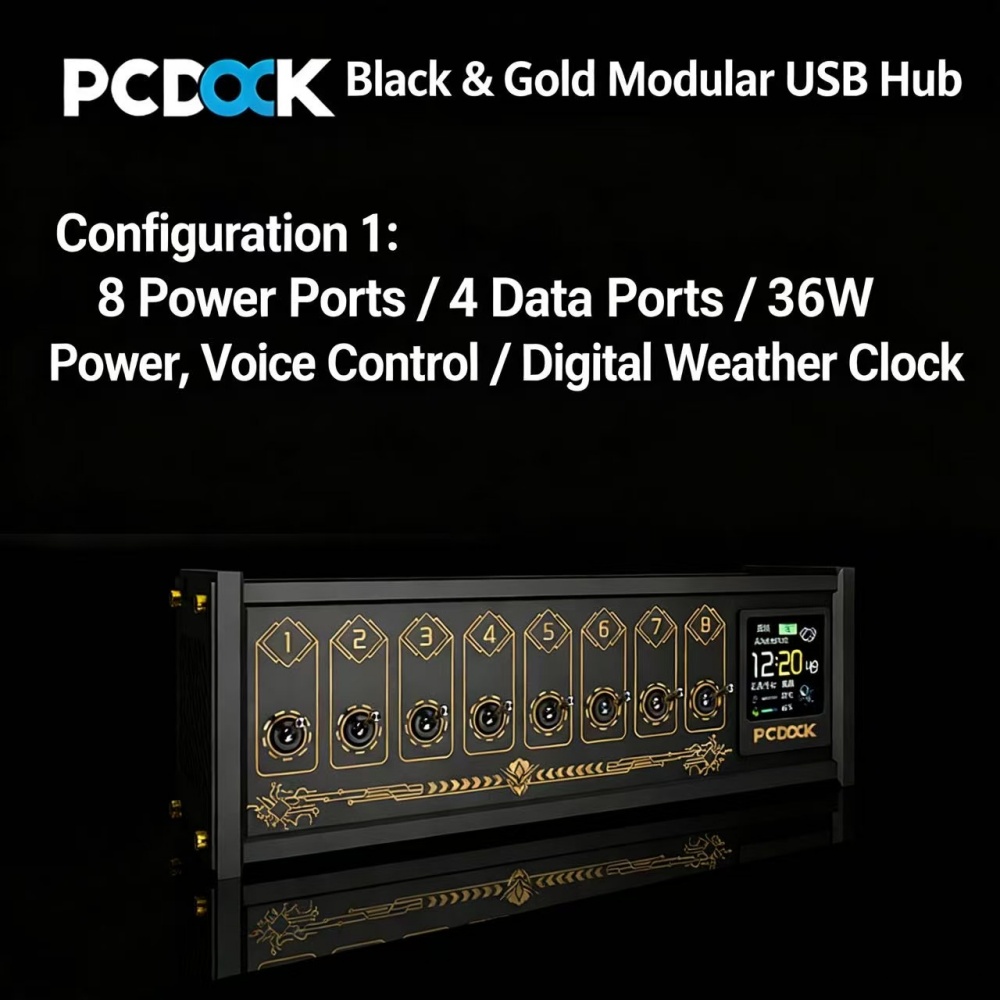 PCDOCK Block USB Desktop Power - Desk Setup Ideas reseña y precio