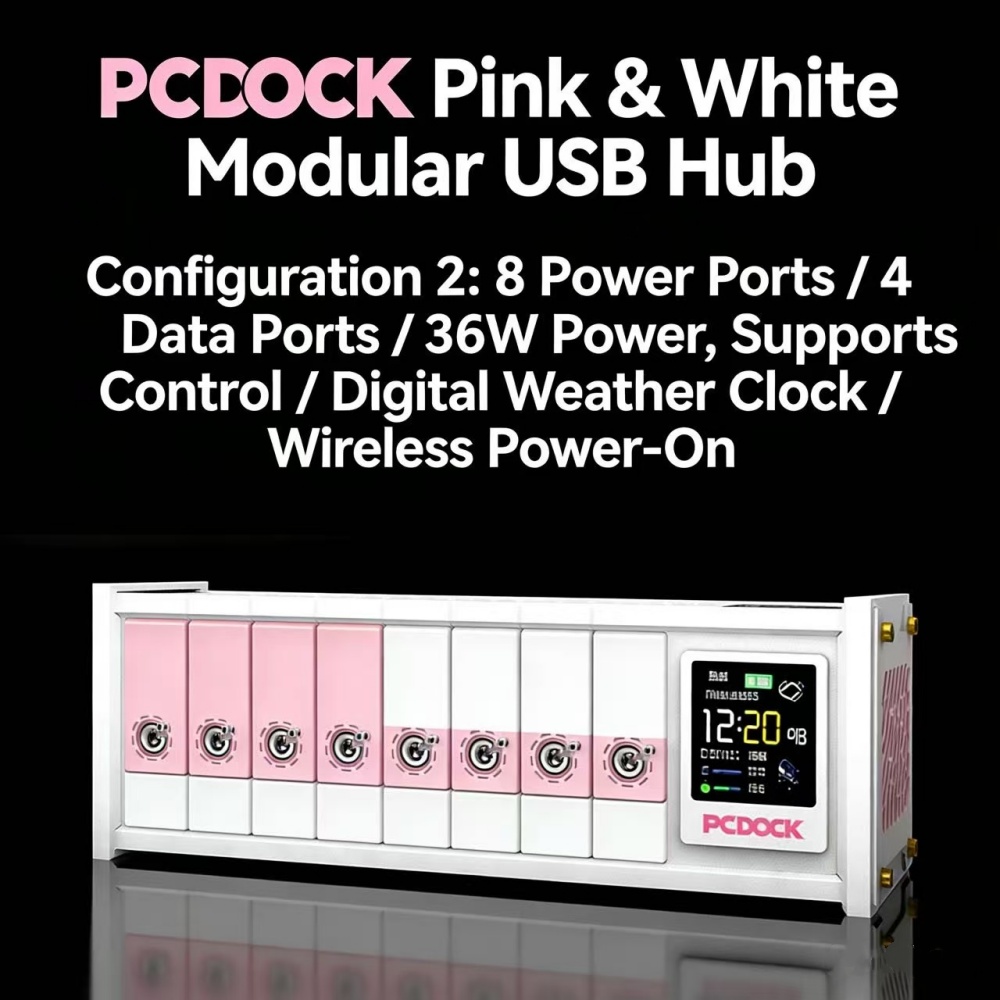 PCDOCK Block USB Desktop Power - Desk Setup Ideas reseña y precio