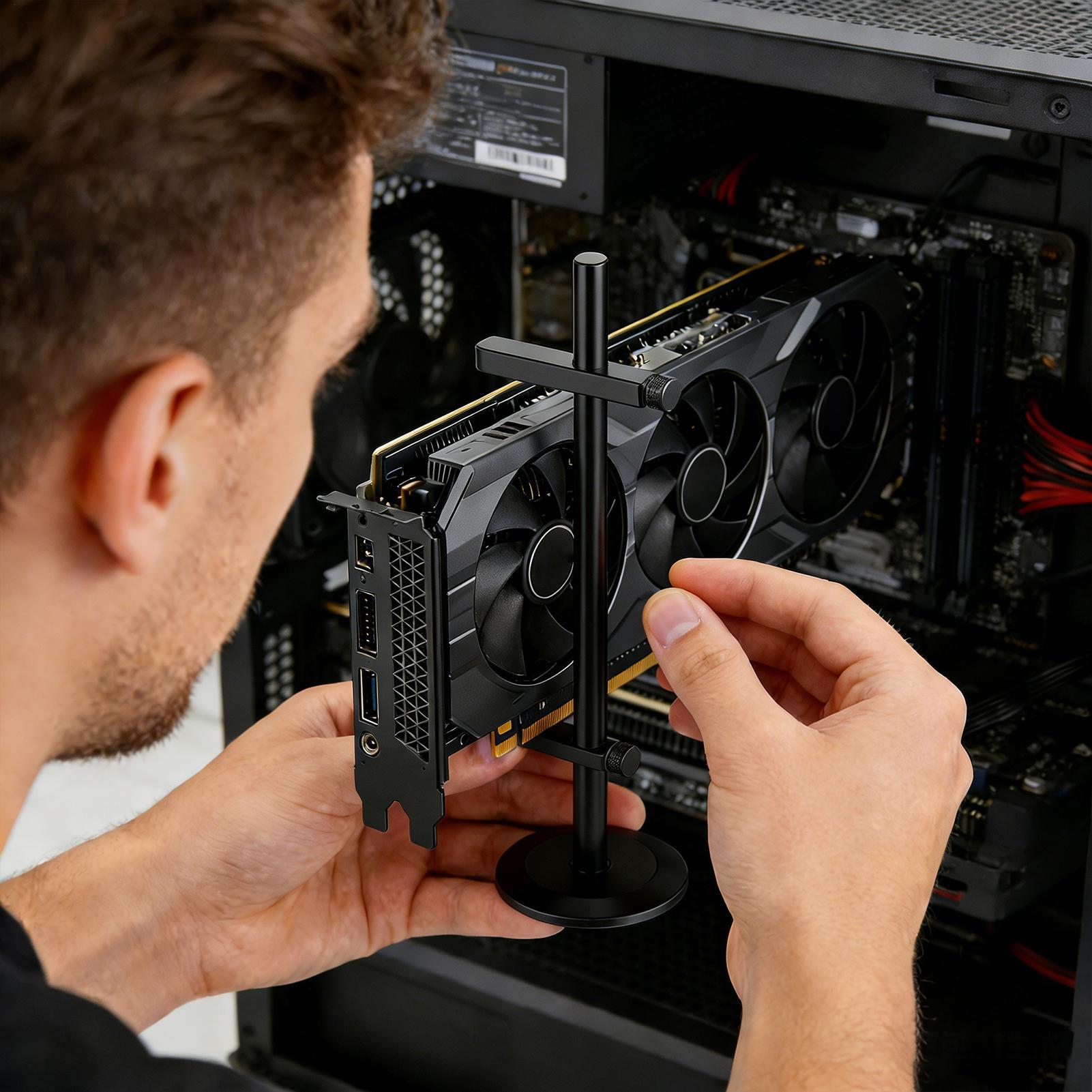 Graphics Card Support Bracket  - Desk Setup Videos reseña y precio