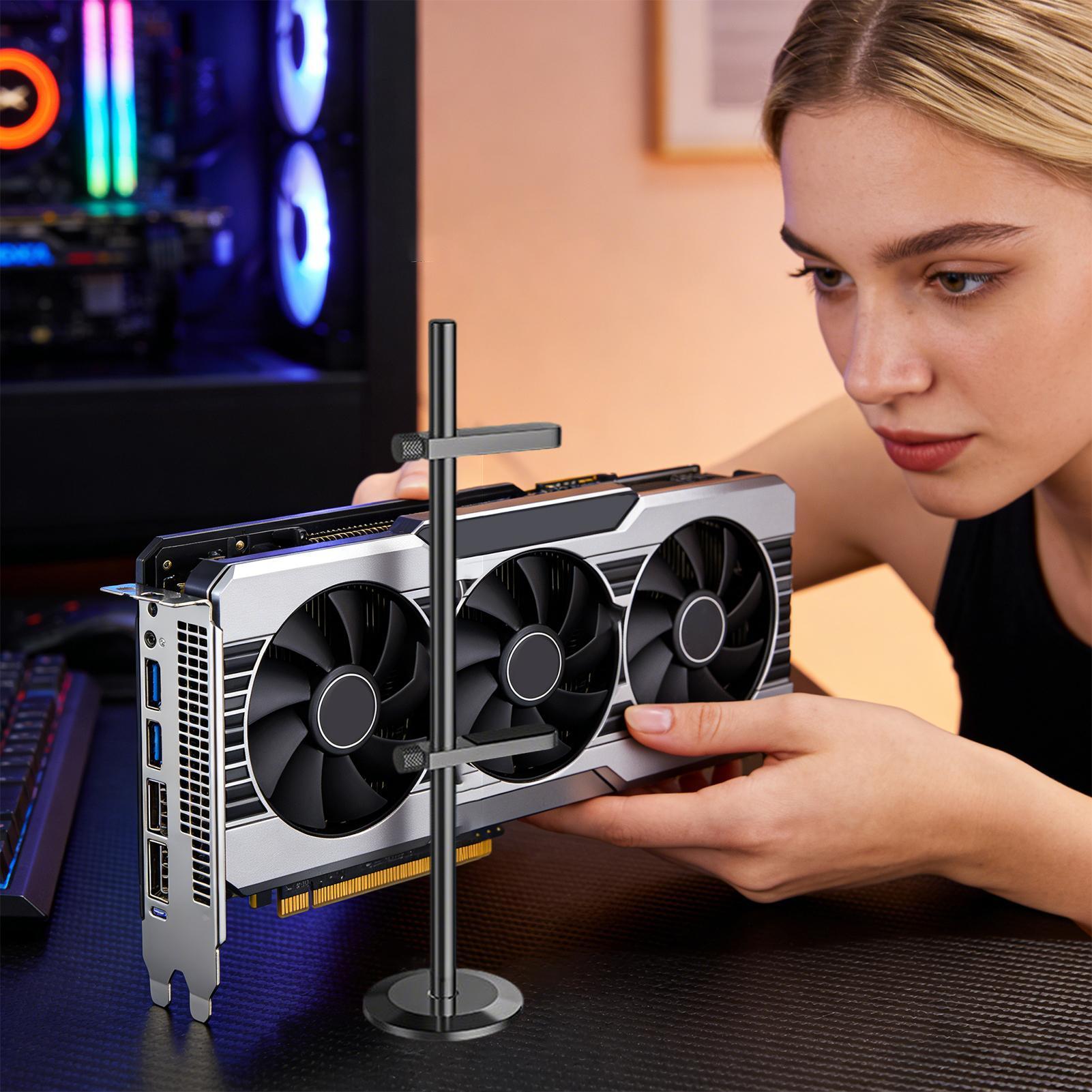 Graphics Card Support Bracket  - Desk Setup Videos reseña y precio