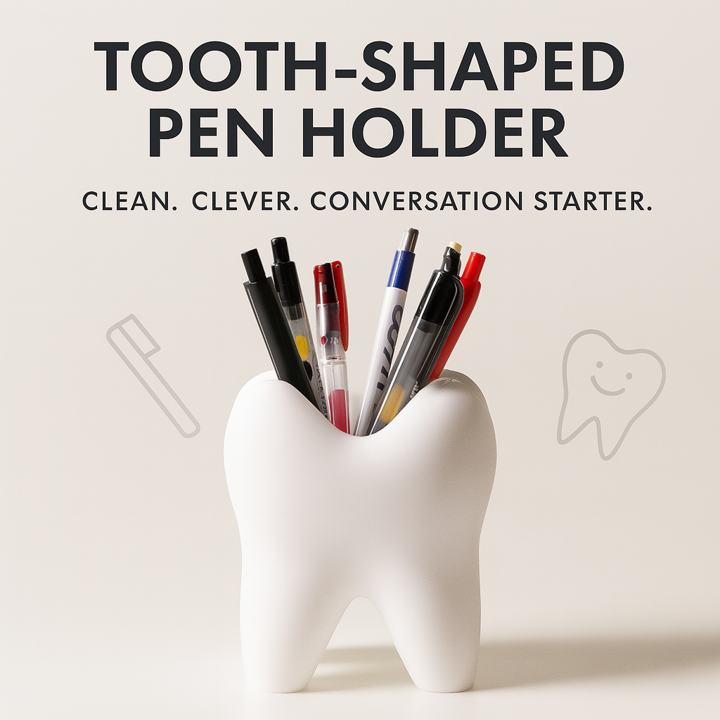 3D Printed Tooth Shaped Organi - Desk Setup Shelf reseña y precio