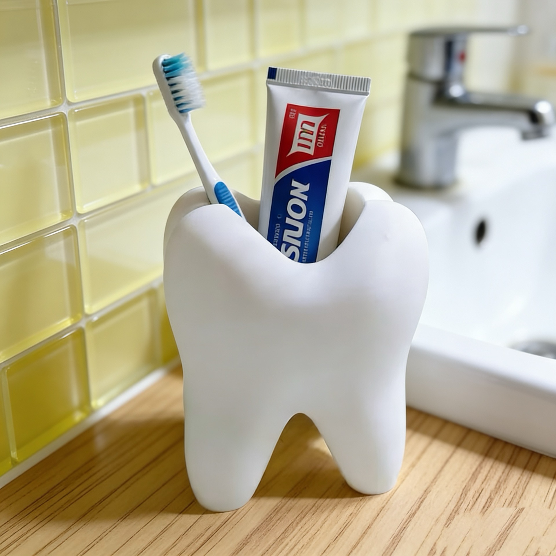 3D Printed Tooth Shaped Organi - Desk Setup Shelf reseña y precio